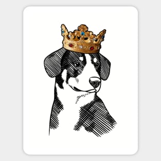 Entlebucher Mountain Dog King Queen Wearing Crown Sticker